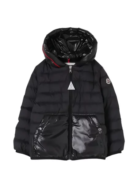 Geacă Moncler cu glugă negru