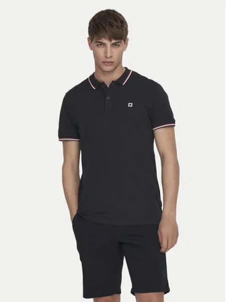 Only & Sons Tricou polo Fletcher Bleumarin
