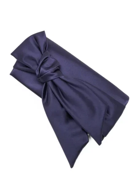Geantă plic Carolina Herrera cu funde violet