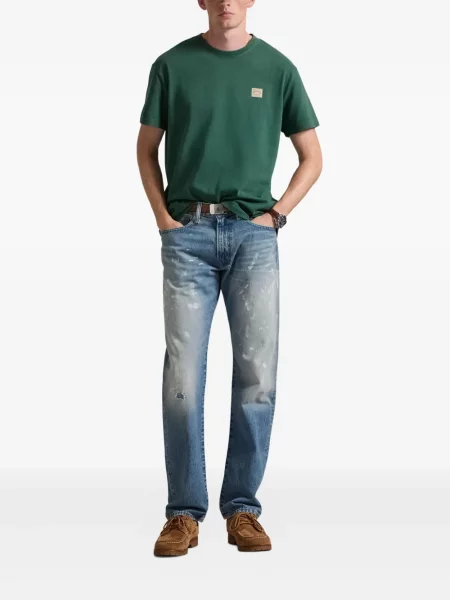 Șapcă Polo Ralph Lauren cu broderie din țesătură twill în carouri albastru