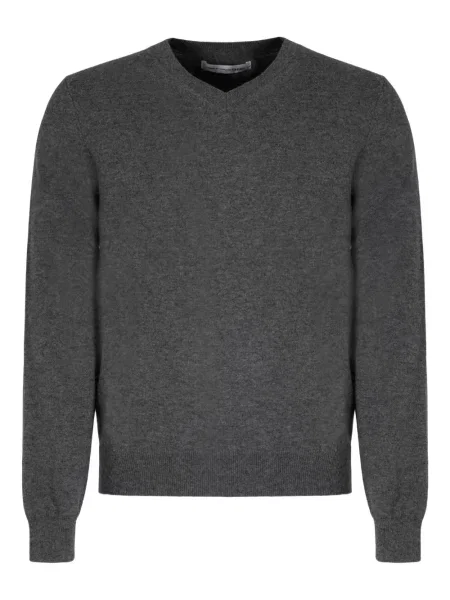 Pulover Comme Des Garçons Shirt de lână cu decolteu în V gri