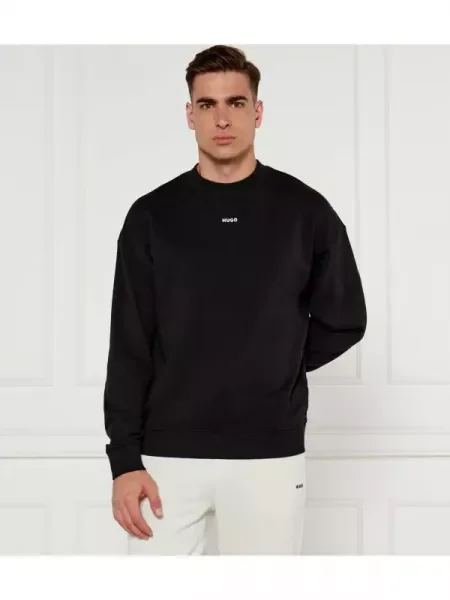 HUGO Hanorac Dapocrew | Relaxed fit negru