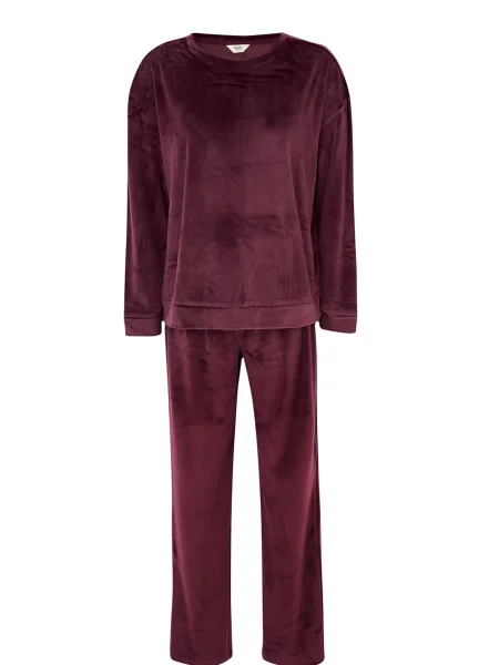 Dagi Pijama bordeaux roșu