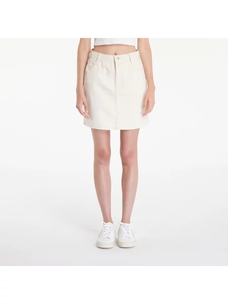 Fustă Calvin Klein Jeans Hr A-Line Mini Skirt Hammerloop White 28 alb