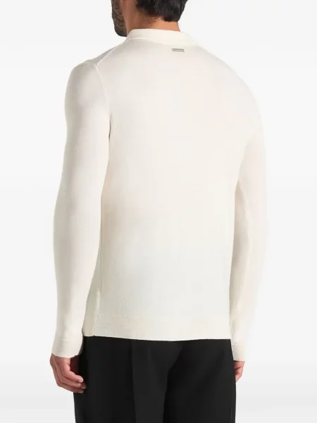 Μακρυμάνικο μακρύς polo Manière De Voir λευκό