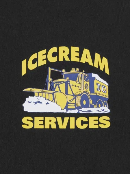 Tricou Icecream cu decolteu rotund negru