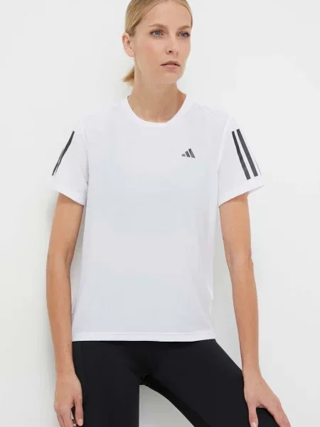 Тениска за бягане adidas Performance Own the Run бяло