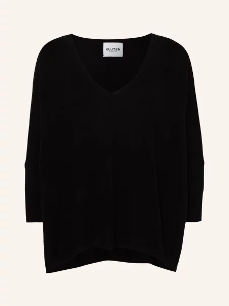 Kujten Sweter Z Kaszmiru Minie schwarz