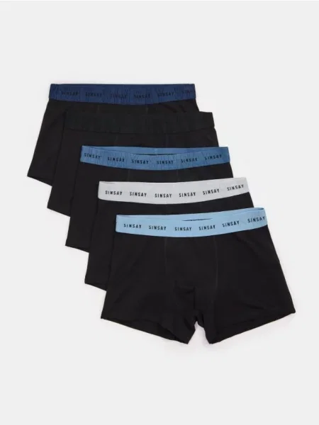 Sinsay boxerky 5 balení černá