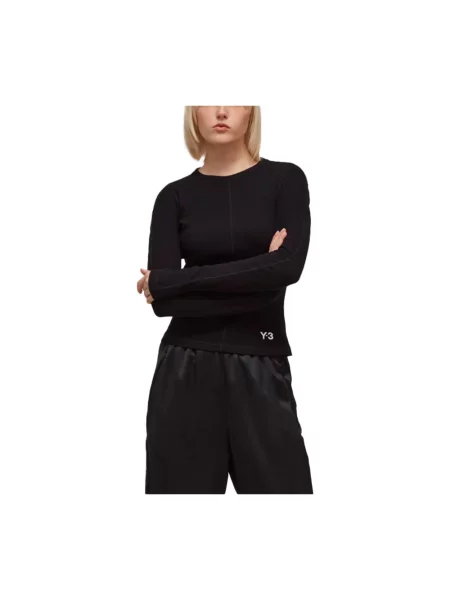 T-shirt Fitted Long Sleeve Tee Black XXS czarna