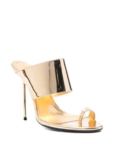 Papuci tip mules Paris Texas auriu