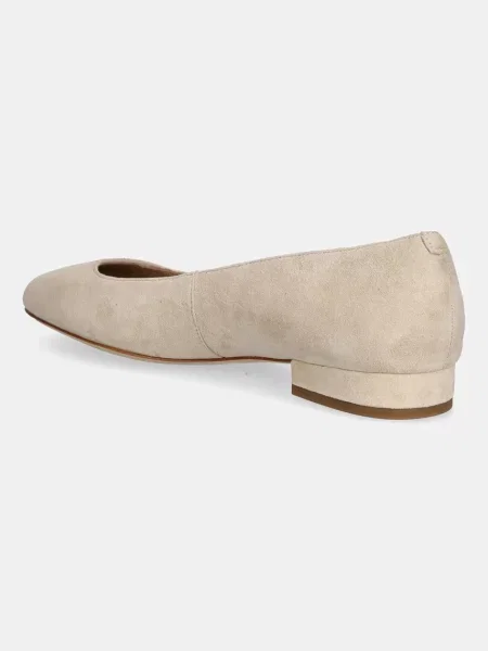 Semišové baleríny Lauren Ralph Lauren Emellie Bllt béžová