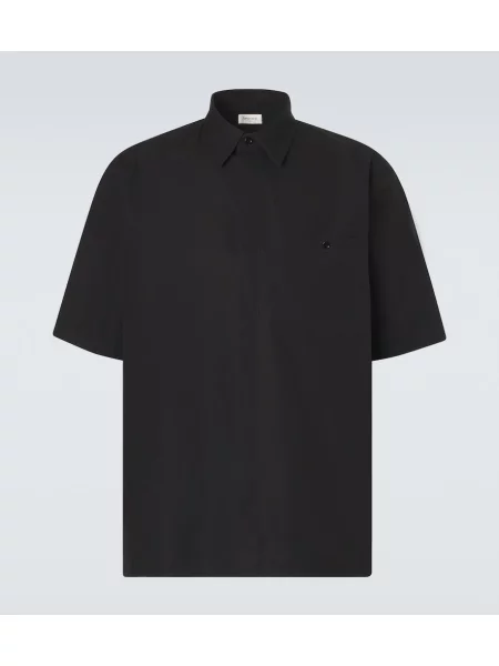 Cămașă Saint Laurent din poplin negru