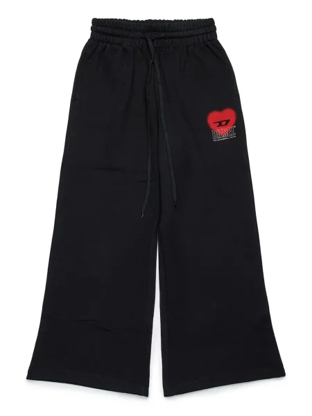 Diesel Detské tepláky PCUORE TROUSERS čierna