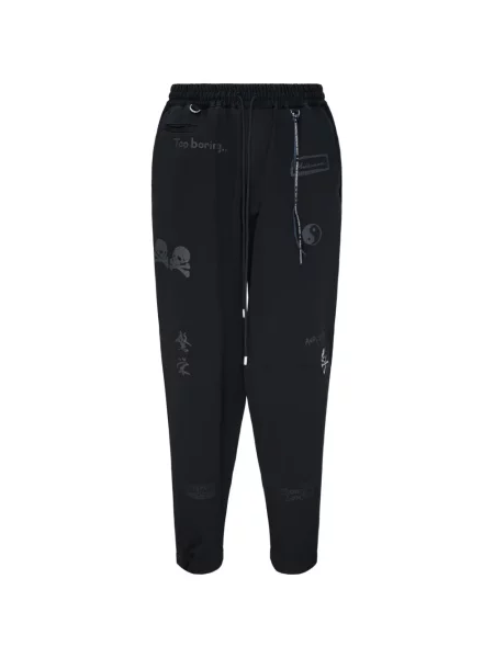 Pantaloni Mastermind Japan cu imagine cu cordon negru