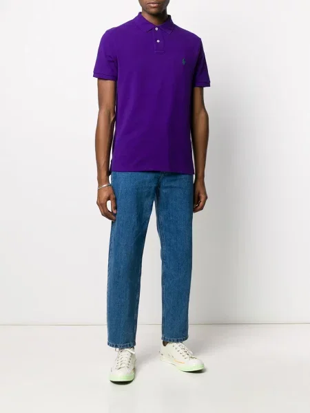 Polo Polo Ralph Lauren με κέντημα μωβ