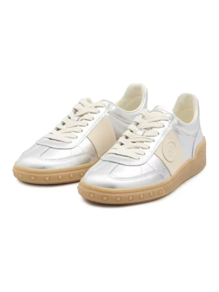 Lniane sneakersy Valentino szare