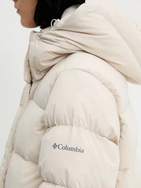 Пуховик Columbia бежевый