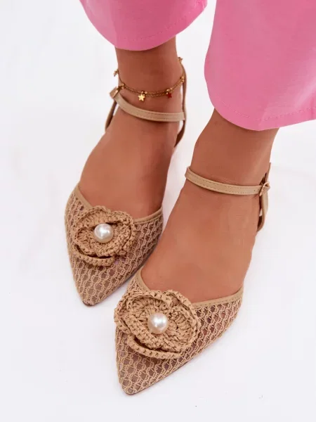 Sandale Boto cu toc bloc maro