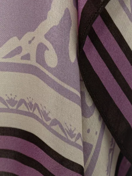 Fular Marc O'polo cu model floral cu imagine violet