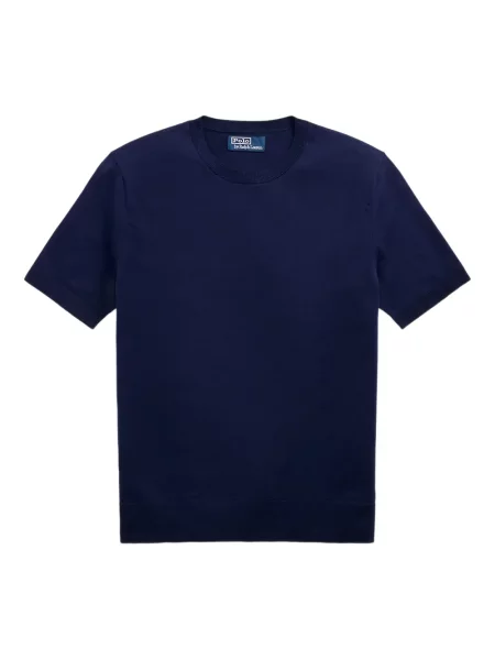 Ленени карирани чорапи Polo Ralph Lauren джобове на гърдите черно