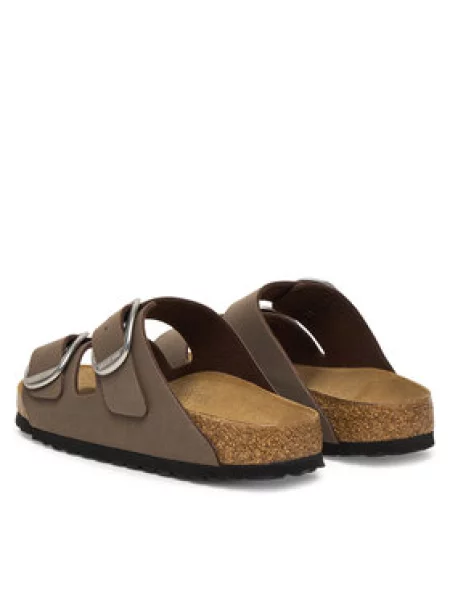 Pantofle Birkenstock s přezkou hnědé