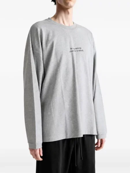 Μακρύς μπλούζα Vetements με σχέδιο γκρι