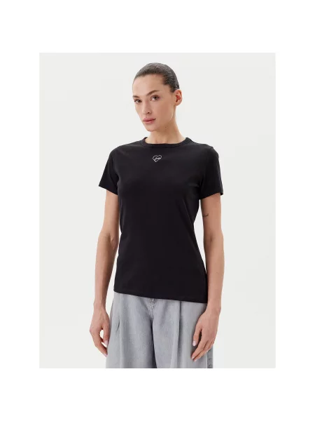 BOSS Marškinėliai Slim Fit juoda