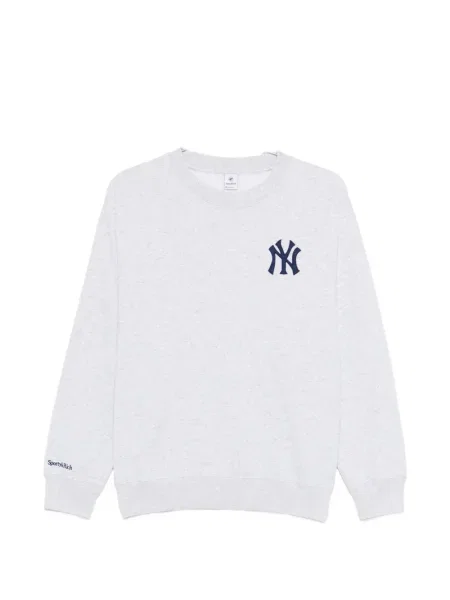 Hanorac Sporty & Rich cu broderie gri