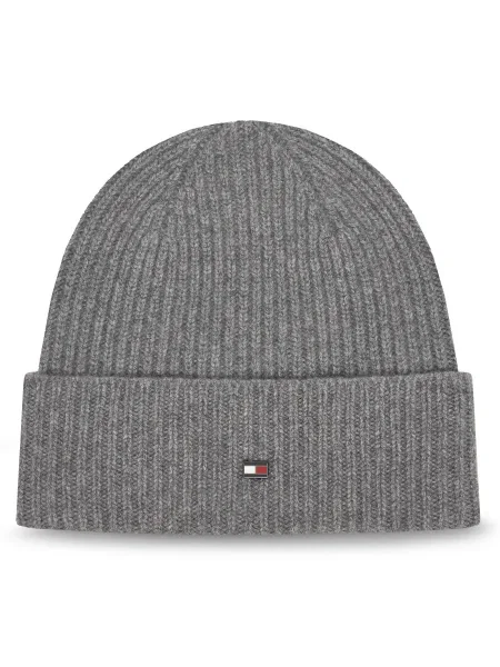 Кашмирена шапка Tommy Hilfiger сиво