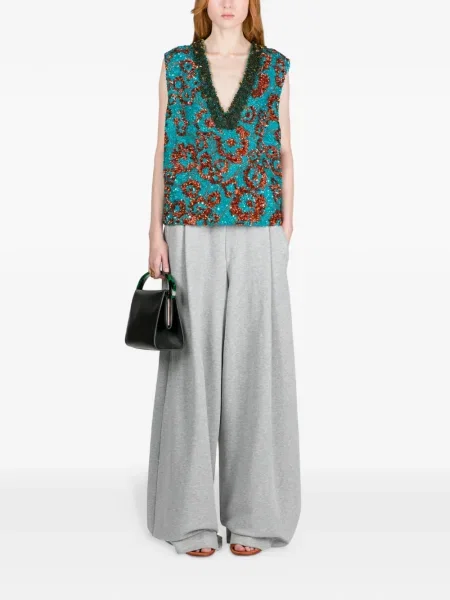 Geanta de piele Dries Van Noten din piele negru
