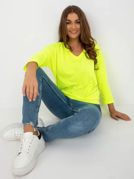 Bluză Fashionhunters galben