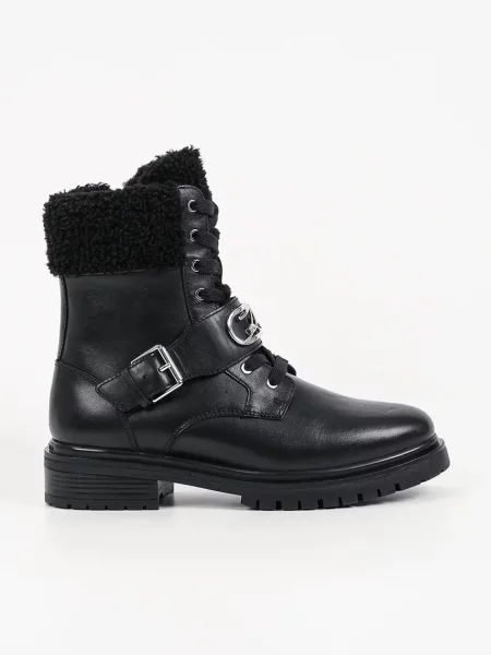 Karl Lagerfeld bocanci pentru femei din piele Binky negru