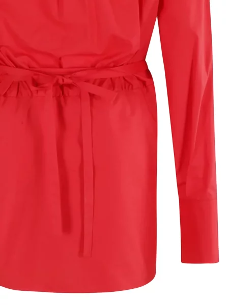 Mała mały sukienka koszulowa Federica Tosi garniturowa czerwona