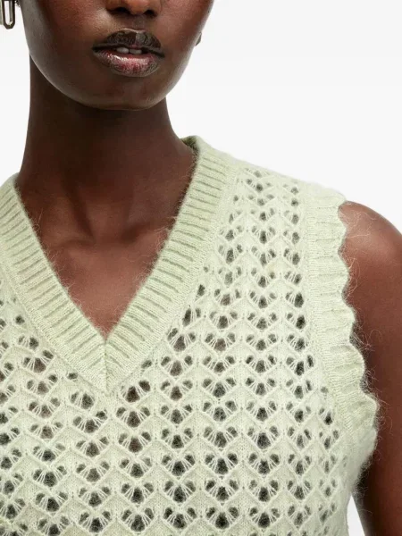 Top Allsaints tricotate verde