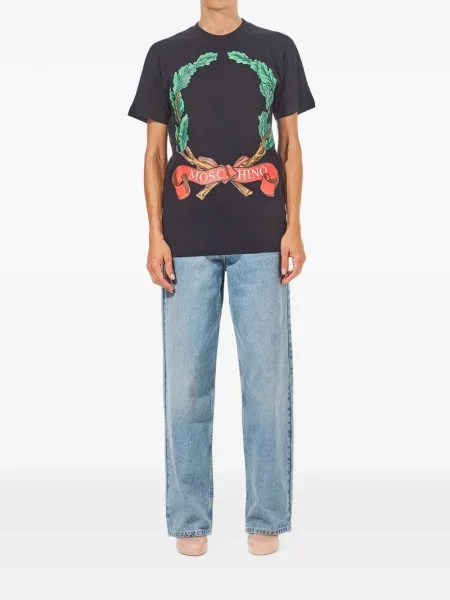 Tricou Moschino cu imagine negru