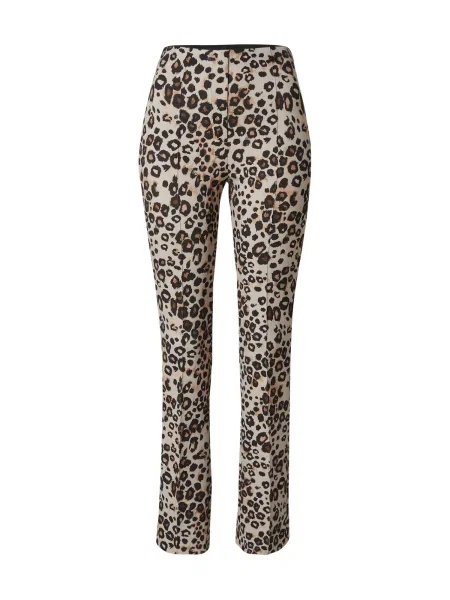 Marc Cain Pantaloni crem / maro / maro cappuccino / negru bej
