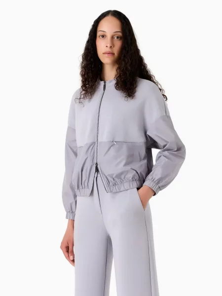 Emporio Armani Демісезонна куртка Поліестер/віскоза фіолетовий