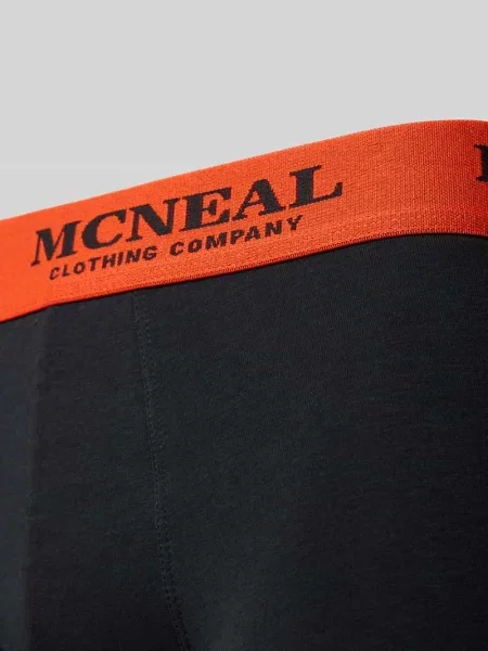 Bokserki z elastycznym paskiem z logo w zestaw 3 szt. Mcneal czarne