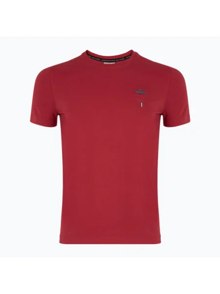Férfi póló Aeronautica Militare tango red washed. Méret: XXL piros