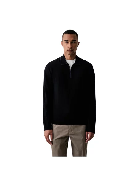 Emporio Armani sweter wełniany niebieski