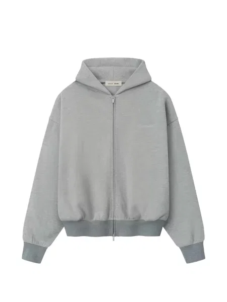 Hanorac cu glugă Fear Of God Essentials cu glugă gri