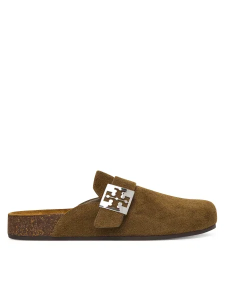 Papuci tip mules Tory Burch verde