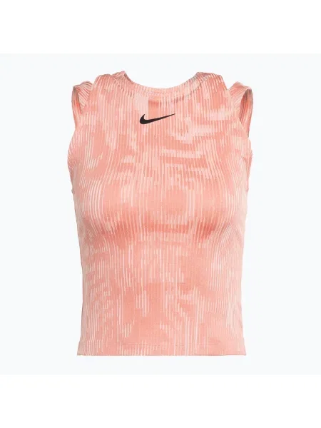 Olcsóbban. Női tenisz felső Nike Court Dri-Fit Slam RG rózsaszín kvarc/fekete. Méret: M fekete