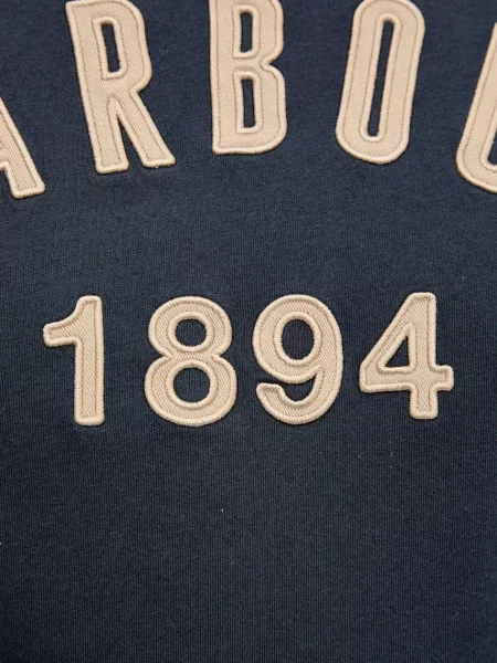 Футболка Barbour с аппликацией синяя