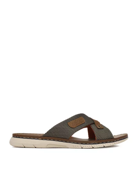 Šľapky Rieker Kaki