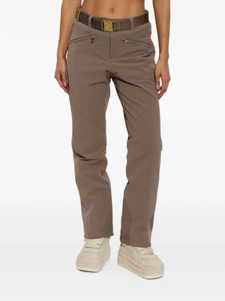 Cu centură pantaloni de schi Bogner maro