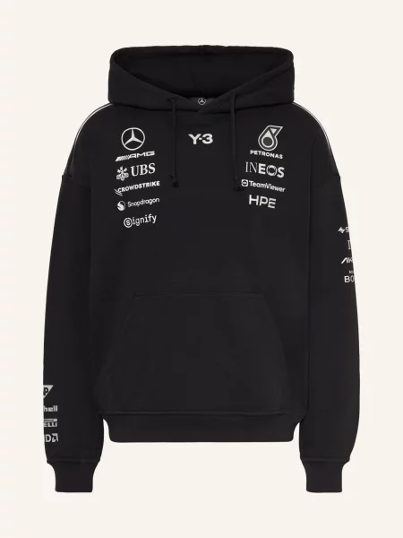 Mikina S Kapucí Mercedes Amg Petronas Formula One Team / stříbrná černá