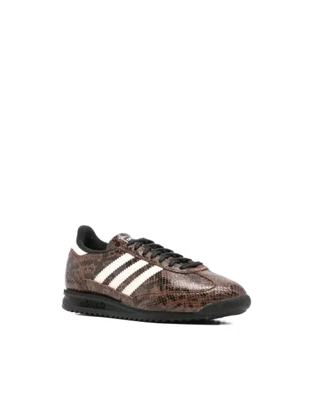 Sneakersy Adidas skórzane brązowe