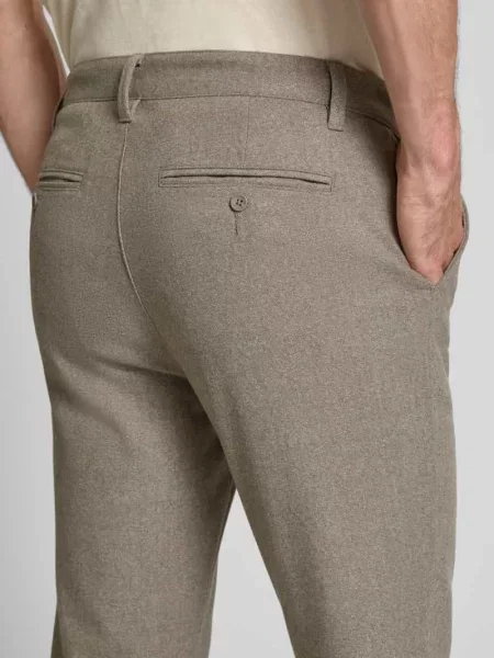 Chinosy szczotkowane o kroju slim fit z dodatkiem model ‘MARK’ Only&sons beżowe